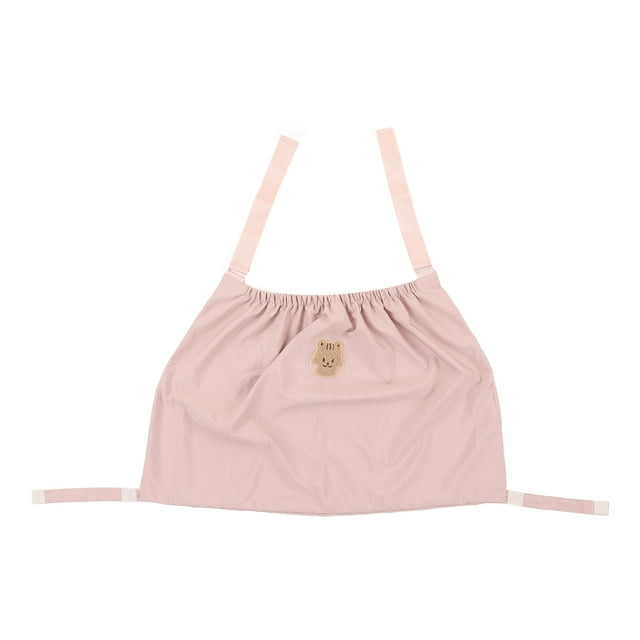 Organisateur de Poussette pour Bébé, Motif de Dessin Animé Organisateur de Rangement pour Poussette Crochet et Sangle Réglable pour Magasinage Beige, Noir, Rose