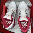 thumbnail image 4 of Ni - ke *NEW* Air Jordan 3 Retro GS 'Cardinal Red' Kid's shoe size 7Y SKU 398614-126, 4 of 5