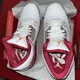 thumbnail image 4 of Ni - ke *NEW* Air Jordan 3 Retro GS 'Cardinal Red' Kid's shoe size 7Y SKU 398614-126, 4 of 5