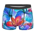 thumbnail image 5 of Uemuo Bright Flowers Pattern Men's Boxer Briefs,Trunk Anti-Chafing,Comfortable, Durable, and Stylish Underwear-Small, 5 of 9
