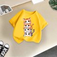 thumbnail image 5 of 2025 Hauts pour Filles, T-Shirts et Chemises Enfant Mignon Graphique Chemises d'Été Col Rond Manches Courtes Chemises Spaghetti pour Tee Été Décontracté T T-Shirts pour Enfants, 5 of 5