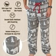 thumbnail image 6 of LazyOne Men's Fleece Pajama Pants, Nordic Pajama Bottoms for Men, Winter (Nordic Bear, MEDIUM), 6 of 7
