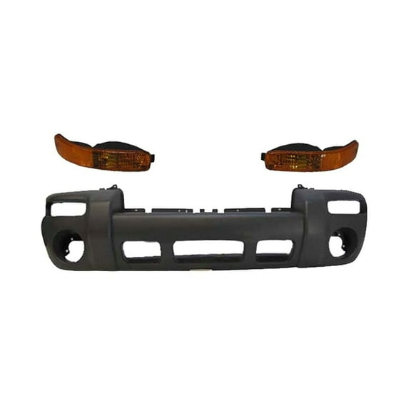 HQAS for Jeep for Liberty Limited/Sport 2002-2004 & Renegade 2003-2004 PRXU3247 Spt Front Bumper Singal Light 3P