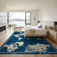 thumbnail image 3 of ODIKA Map Ocean Motifs Playroom Classroom Large Educational Refined for Dining Room, Basement, Office, Non-Slip Chair-Friendly, 3 of 7