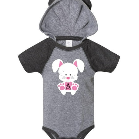 

Inktastic Easter Bunny Letter A Monogram Gift Baby Boy or Baby Girl Bodysuit