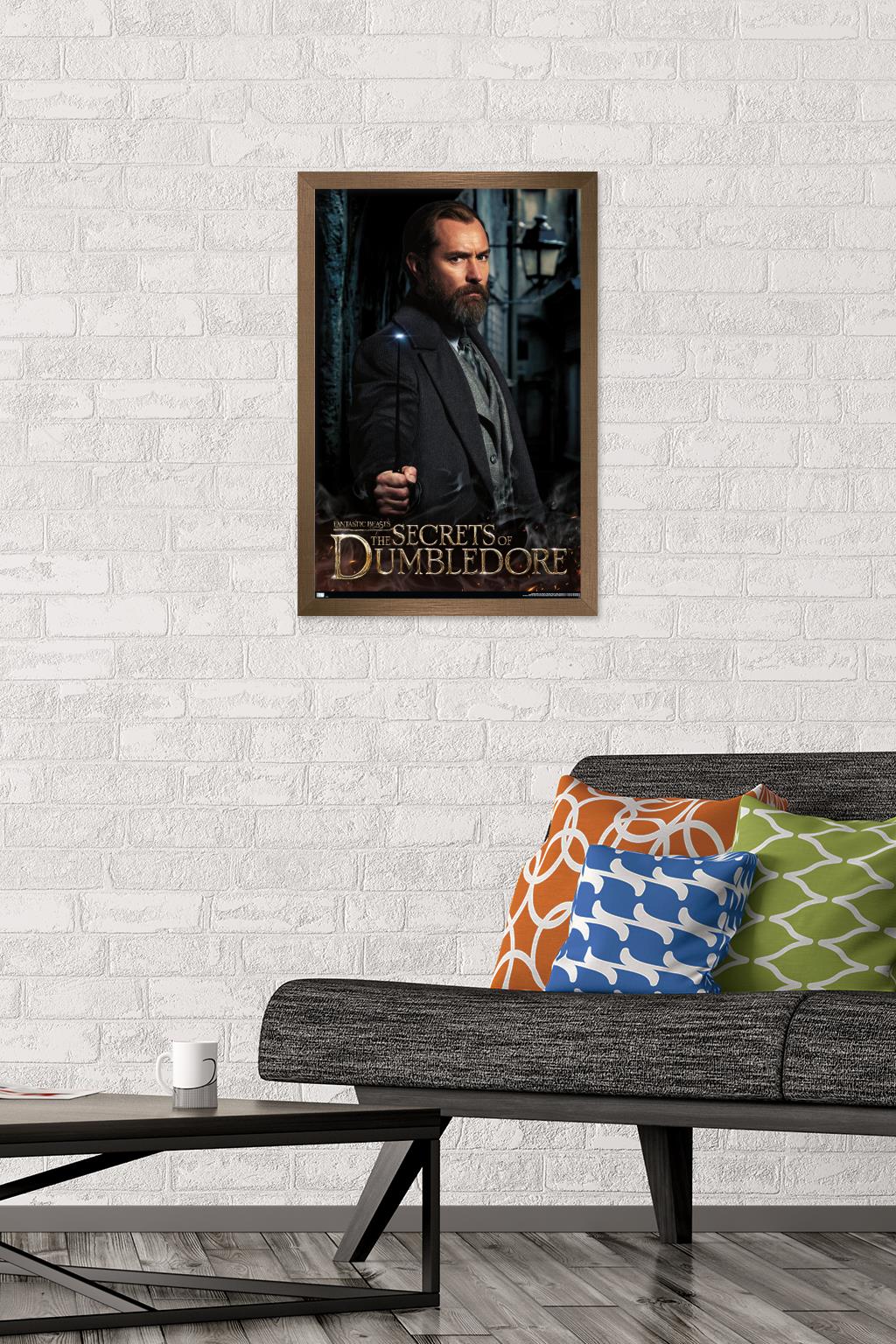 Fantastic Beasts: The Secrets of Dumbledore - Dumbledore Wall Poster, 14.725" x 22.375" Framed