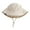 White, variant on adviicd Toddler Beach Hat Quick Dry Foldable Bucket Hat Lightweight Adjustable Fishing Safari Hat for Girls and Boys (Beige,One Size)