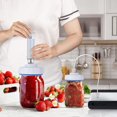 thumbnail image 4 of AMERTEER Scelleuse de Pots Mason sous Vide, Ensembles, Scelleuse de Pots sous Vide Durable pour Aliments, Résistante aux Taches, Rangement des Aliments, Scelleuse de Pots de Mise en Conserve, Scelleuse Régulière, Hotte avec Boyau d'Accessoires pour Grand Ouverture, Ouverture Régulière m, 4 of 10