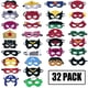 thumbnail image 1 of Máscaras de superhéroe para fiestas infantiles (32 paquetes) de fieltro y elástico - Máscaras de fiesta de cumpleaños de superhéroes con 32 tipos diferentes, perfectas para niños Zhivalor OTTO-ZYS-0153, 1 of 7