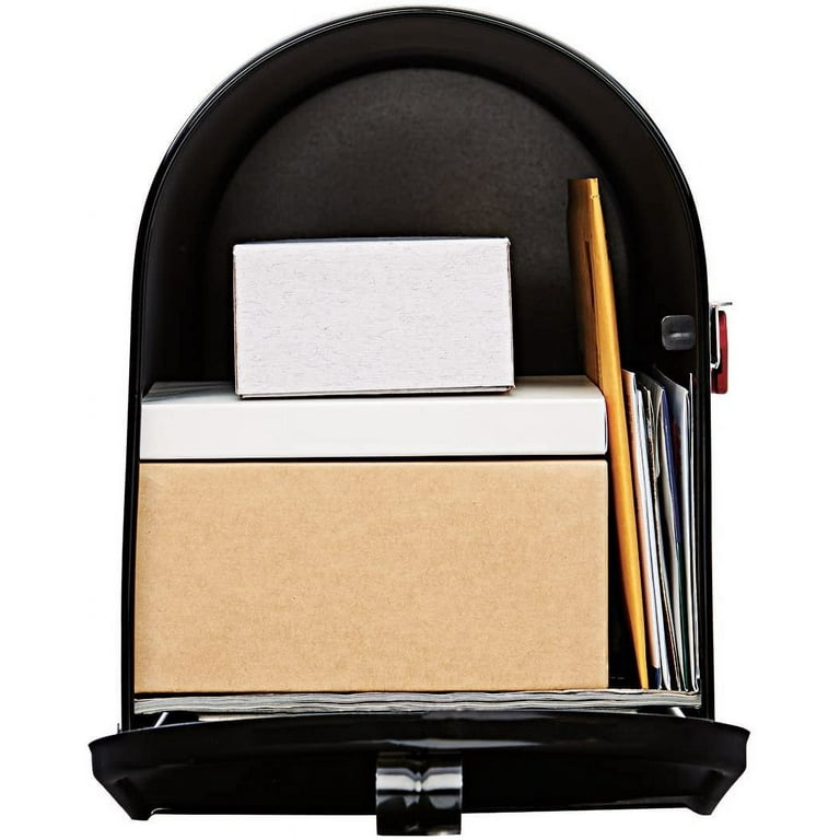 Gibraltar Mailboxes Elite Large, Steel, Post Mount Mailbox, Black, E1600B00 Gibraltar Mailboxes Elite Large, Steel, Post Mount Mailbox, Black, E1600B00