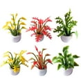 thumbnail image 2 of Zhaomeidaxi 6 Pieces Potted Plants Miniature Artificial Plant Model Mini Flowerpot Fake Mini Plant Model Figure for 1:12 Decor Mini Garden, 2 of 8