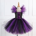 thumbnail image 3 of Disfraz de bruja de Halloween para niñas, traje de Carnaval para niños, vestido de bruja infantil, conjunto de ropa de fantasía, bolsa y sombrero, 3 of 4