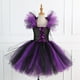 thumbnail image 3 of Disfraz de bruja de Halloween para niñas, traje de Carnaval para niños, vestido de bruja infantil, conjunto de ropa de fantasía, bolsa y sombrero, 3 of 4