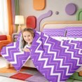 thumbnail image 3 of Erosebridal Abstract Linear Art Queen Comforter Set,Mid-Century Stripes Comforter Sets Queen,Polkadot Reversible,3pcs,1 Comforter and 2 Pillowcases, 3 of 7