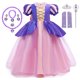 thumbnail image 1 of Vestido de princesa Rapunzel para niñas, disfraz de Princesa Sofía para niños de 2 a 8 años, vestido de fiesta de cumpleaños y Carnaval Fivean unisex, 1 of 2