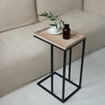 thumbnail image 2 of COZAYH Farmhouse C Table End Table, Distressed Beaded Edge Tray Top Side Table, 2 of 6
