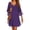 Deep Purple, variant on Coverups for Women Knee Length Swim Cover Up Dress 2025 Flowy Swimsuit Coverup Summer Hawaiian Beach Coverups Colored Leaves