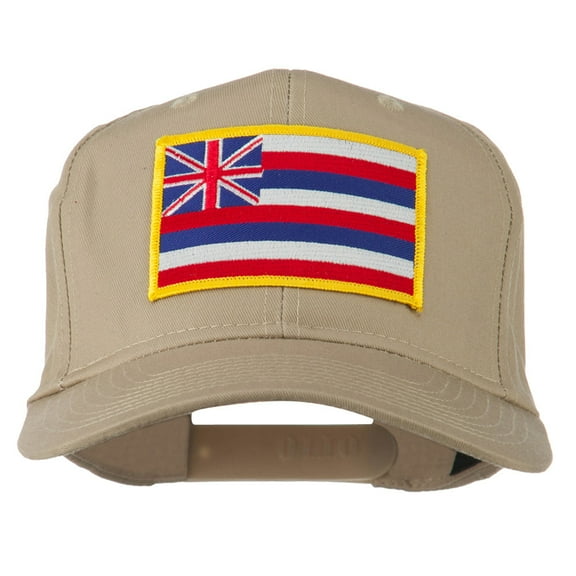Hawaii State High Profile Patch Cap - Khaki OSFM