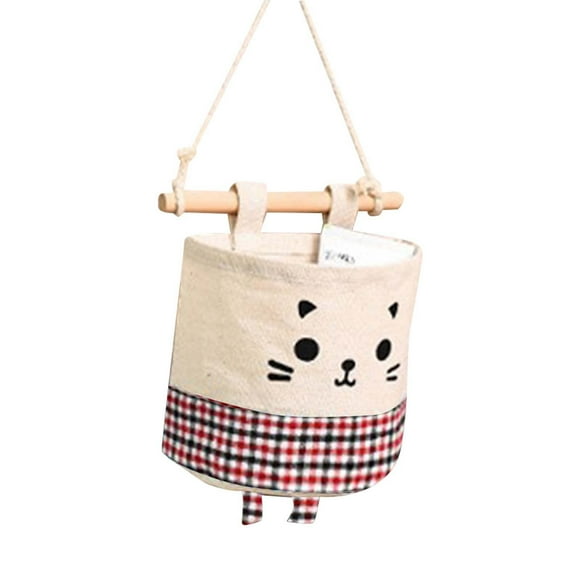 Binwennn Organization And Storage Clothes Bed Organizers And Storage Bed Sheet Storage Organizer Grid Stackable Storage Hanging Bag Cartoon Door Back Storage Bag And Stylish Storage Bag