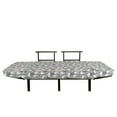 thumbnail image 3 of Bunny Futon Couch, Nature Inspired Pattern Drawn by Hand with White Hares Hearts and Floral Elements, Daybed with Metal Frame Upholstered Sofa for Living Dorm, Loveseat, Multicolor, by Ambesonne, 3 of 4