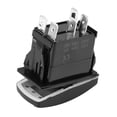 thumbnail image 3 of Qiilu 5Pin Laser Lighted Whip Rocker Switch On-Off LED Light 12V-20A 24V-10A ,Whip Rocker Switch, 5Pin Whip Rocker Switch, 3 of 8