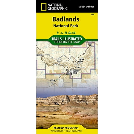 National geographic maps: trails illustrated: badlands national park - folded map: (Best Hikes In Badlands National Park)
