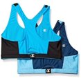 thumbnail image 2 of Champion Womens 2-Pack Reversible Double Dry Sports Bras, Aqua/Black, Medium, 2 of 3
