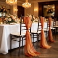 thumbnail image 2 of TACILIP Wedding Decor, 1PC Backrest Of Chair Chair Back Decoration Pearl Chiffon Fabric Beautiful Chiffon Curtain Wedding Hotel Decoration Chair Cover, Home Gifts, 2 of 6