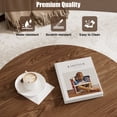 thumbnail image 5 of Rophefx 31.5" Round Coffee Table with Storage,Modern Wooden Accent Center Table for Living Room Apartment Small Space,Walnut, 5 of 8
