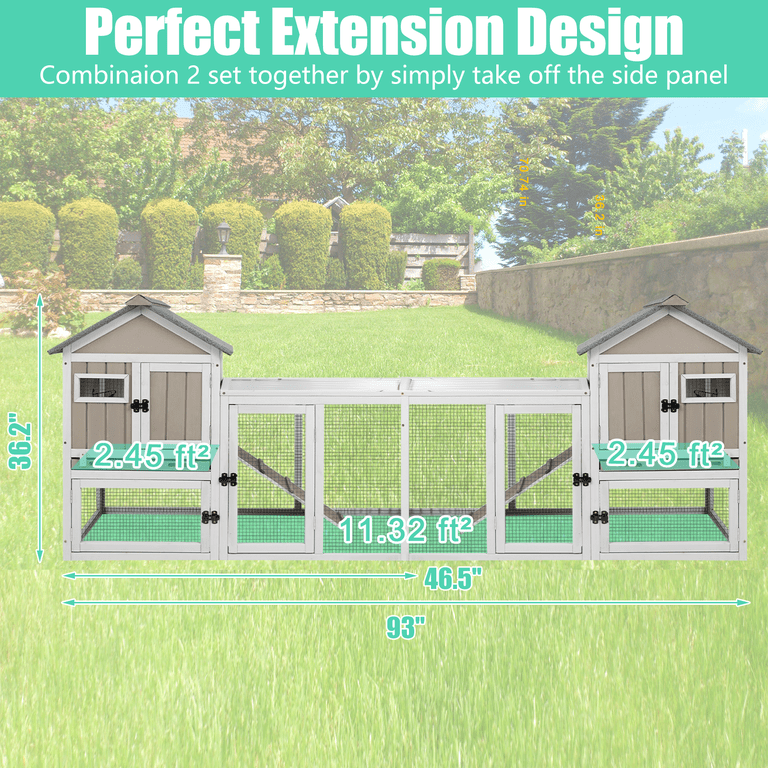 PETSCOSSET Rabbit Hutch, 48
