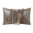 thumbnail image 2 of Simulated Silk Pillowcasepillowcase Solid Color Reversible Sateen Solid Color Pillowcase Sleep Pillowcase, 2 of 6