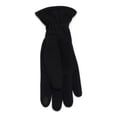 thumbnail image 3 of Time and Tru Women's Quilted Cuffs Knit Gloves, Black Soot, One Size, 3 of 3