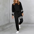 thumbnail image 1 of ICHUANYI Clearance Women's Fashion Printed Round Neck Long Sleeve Loose Casual Sports Two Piece Set ICHUANYI "ICHUANYI", 1 of 5