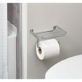 thumbnail image 6 of Mainstays Wall Mount Toilet Paper Dispenser with Shelf, 7.2" x 5.23" x 3.77", Chrome, 6 of 9