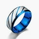 thumbnail image 3 of Anillos para mujeres, regalos para mujeres, anillos de compromiso para hombres y mujeres, tipo geométrico, anillo de acero de titanio y acero., 3 of 3