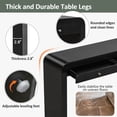 thumbnail image 5 of EUROCO 54" Long Console Table,Rustic Entryway Table with 2 Drawers,Wood Sofa Table Behind Couch Accent Table for Hallway & Living Room,Black, 5 of 8