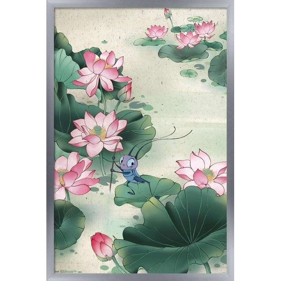 Disney Mulan - Lily Wall Poster, 14.725" x 22.375", Framed