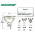 thumbnail image 4 of 12 Pack 12V 20W Dimmable 2700k Warm White Mr11 Gu4 Halogen Bulb Compatible Ceiling Light, 4 of 5