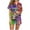 Green#4, variant on Womens Mardi Gras Pajama Set 2025 Trendy Colorblock Sequin Print Pjs Sets Carnival Themed Casual Button Sleepwear Two Piece Green XXL