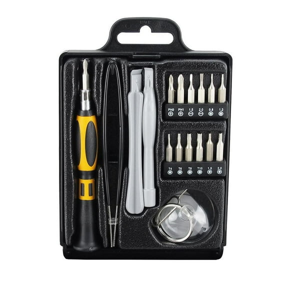 Trousse de réparation pour téléphone cellulaire 18 pièces noir