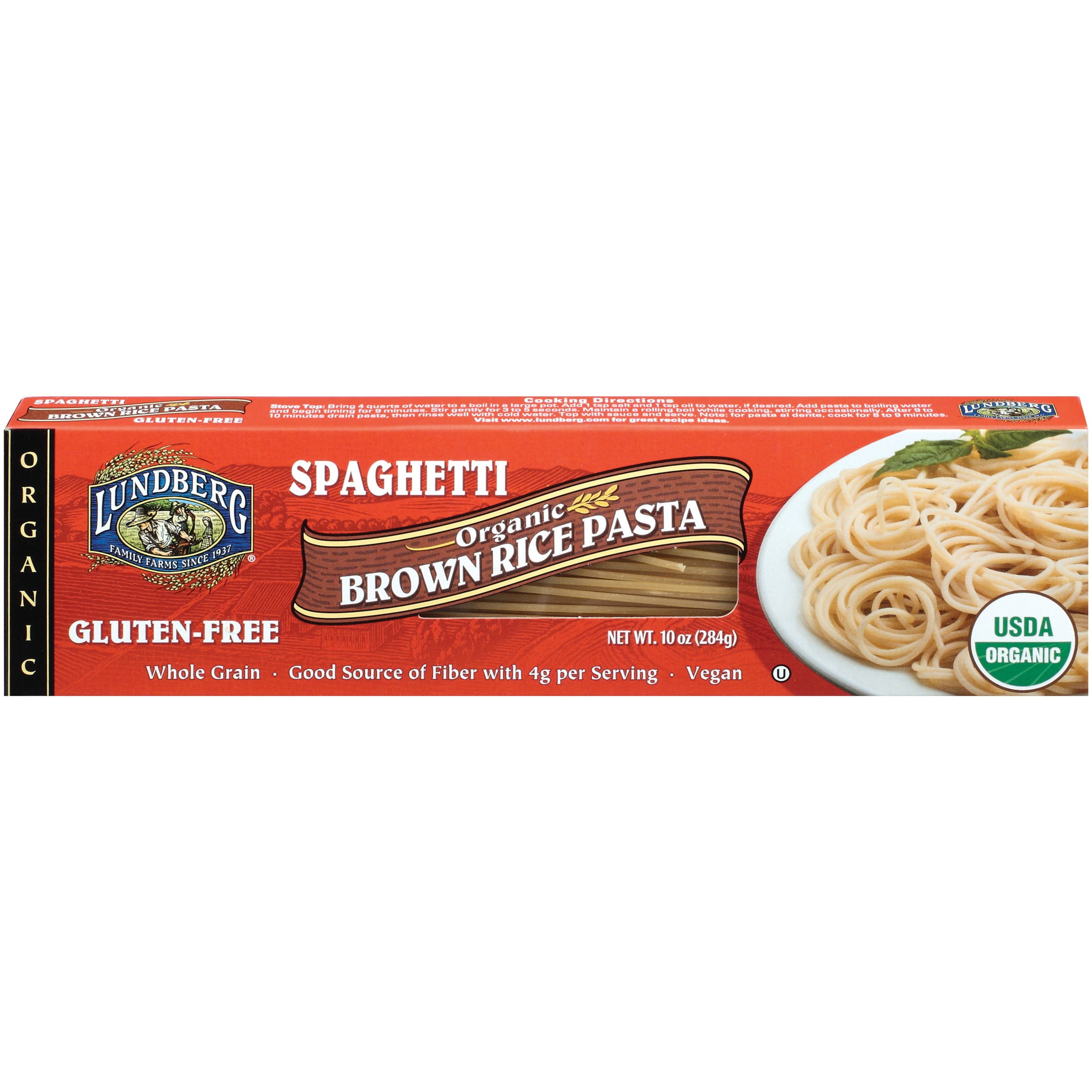 Lundberg Organic Brown Rice Pasta Spaghetti 10 oz Vegan