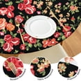 thumbnail image 4 of Round Fitted Tablecloth with Elastic Edges Fits 36"-44" Round Tables Pioneer Colorful Floral Waterproof Table Cover Washable Indoor and Outdoor for Party Kitchen Dinner Banquet Patio Picnic, 4 of 7