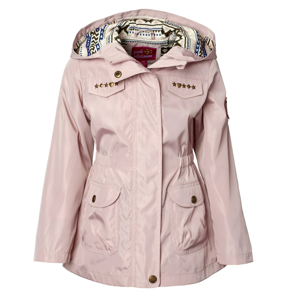 Pink Platinum Girls' 716 Hooded Anorak Jacket