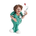 thumbnail image 3 of 2 Esculturas de Resina Modernas Macarena Centro de Mesa Coleccionable Estatuas de Doctor Pincel 8x5x16cm, 3 of 8