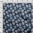thumbnail image 3 of oneOone Rayon Navy Blue Fabric Florals Sewing Material Print Fabric By The Yard 56 Inch Wide, 3 of 5