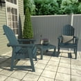 thumbnail image 2 of Highwood 3pc Hamilton Deck Set -Two Adirondack Deck Chairs, One Side Table, Outdoor, Eco-friendly, Synthetic Wood, 2 of 7