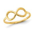 thumbnail image 1 of 14K Yellow Gold Polished Infinity Ring (size 7), 1 of 5