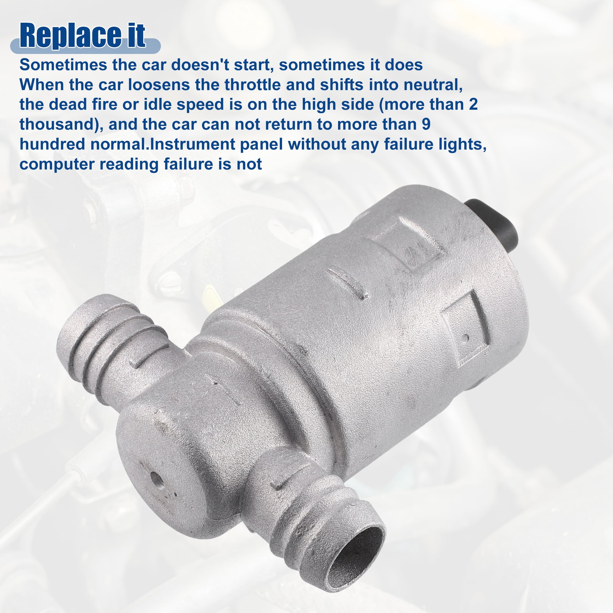 Unique Bargains Idle Air Control Valve 13411247197 for BMW 318i 1991-1992 for BMW 740i 1993 Silver Tone
