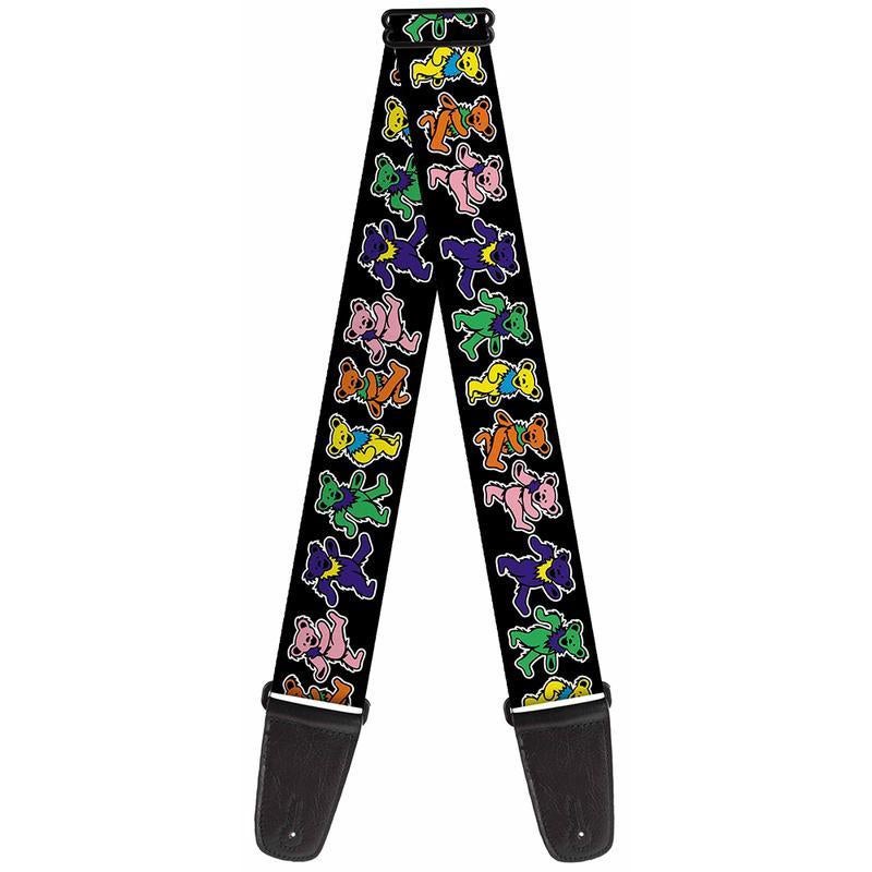 grateful dead leather guitar strap