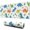 Colorful Dinosaurs Cacti, variant on Long Mouse Pads for Desk,Colorful Dinosaurs Cacti Pattern Desk Mats on Top Of Desks, Desk Mouse Pad Extra Large with 3mm Non-Slip Base and Stitched Edge for Gaming,Office,Work,Home 31.5"x11.8"